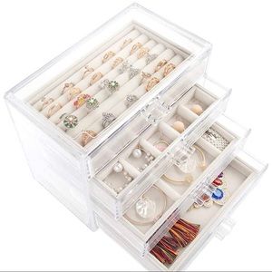 4-Drawer Lucite Jewelry Box